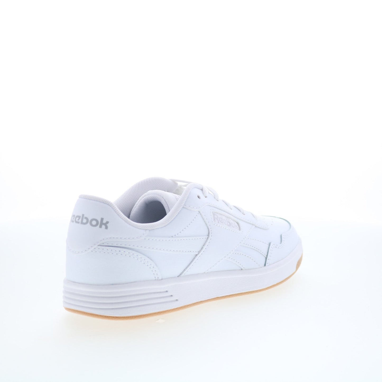 Reebok Court Advance Womens White Leather Lace Up Lifestyle Sneakers Shoes