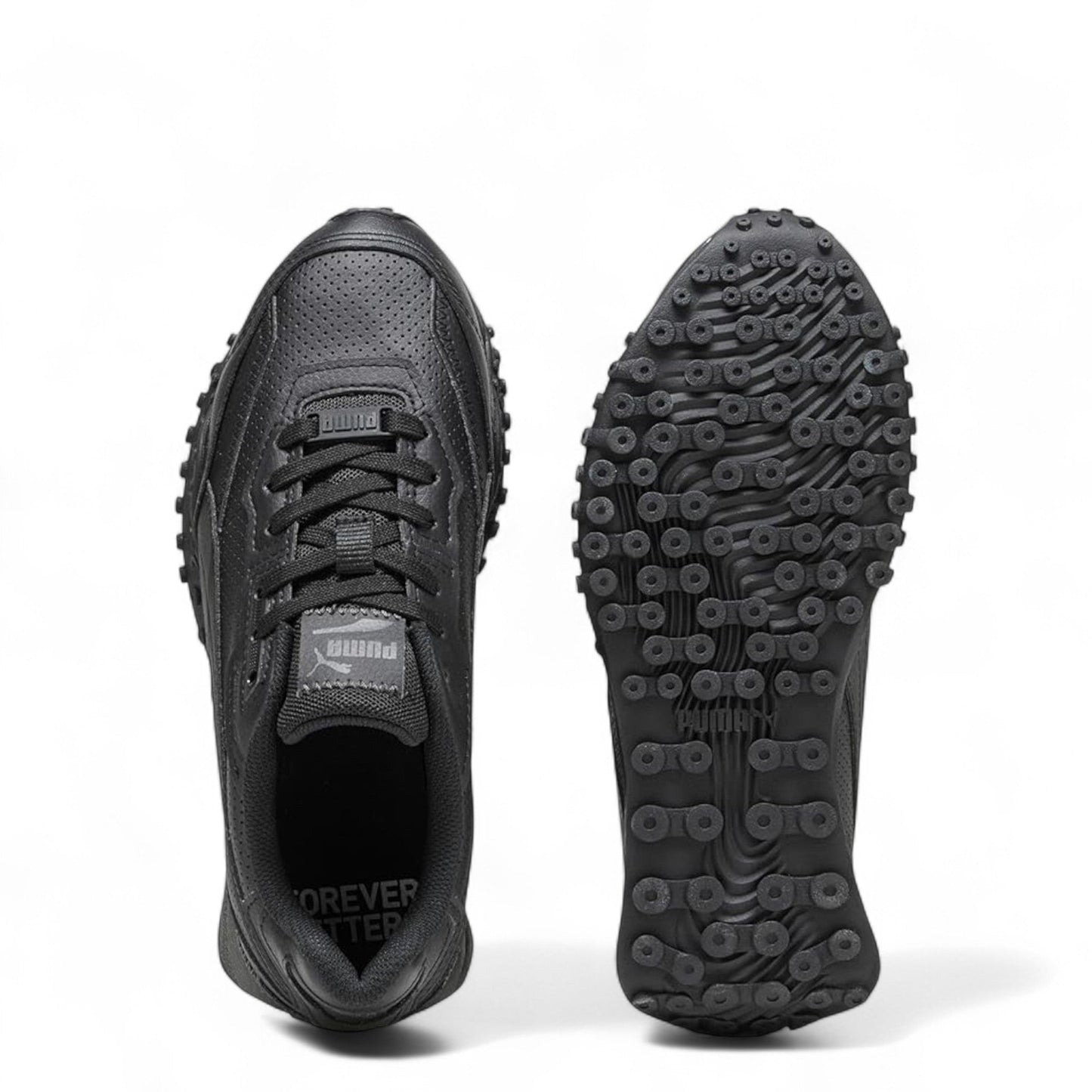 Puma Junior's Blacktop Rider Leather Sneakers