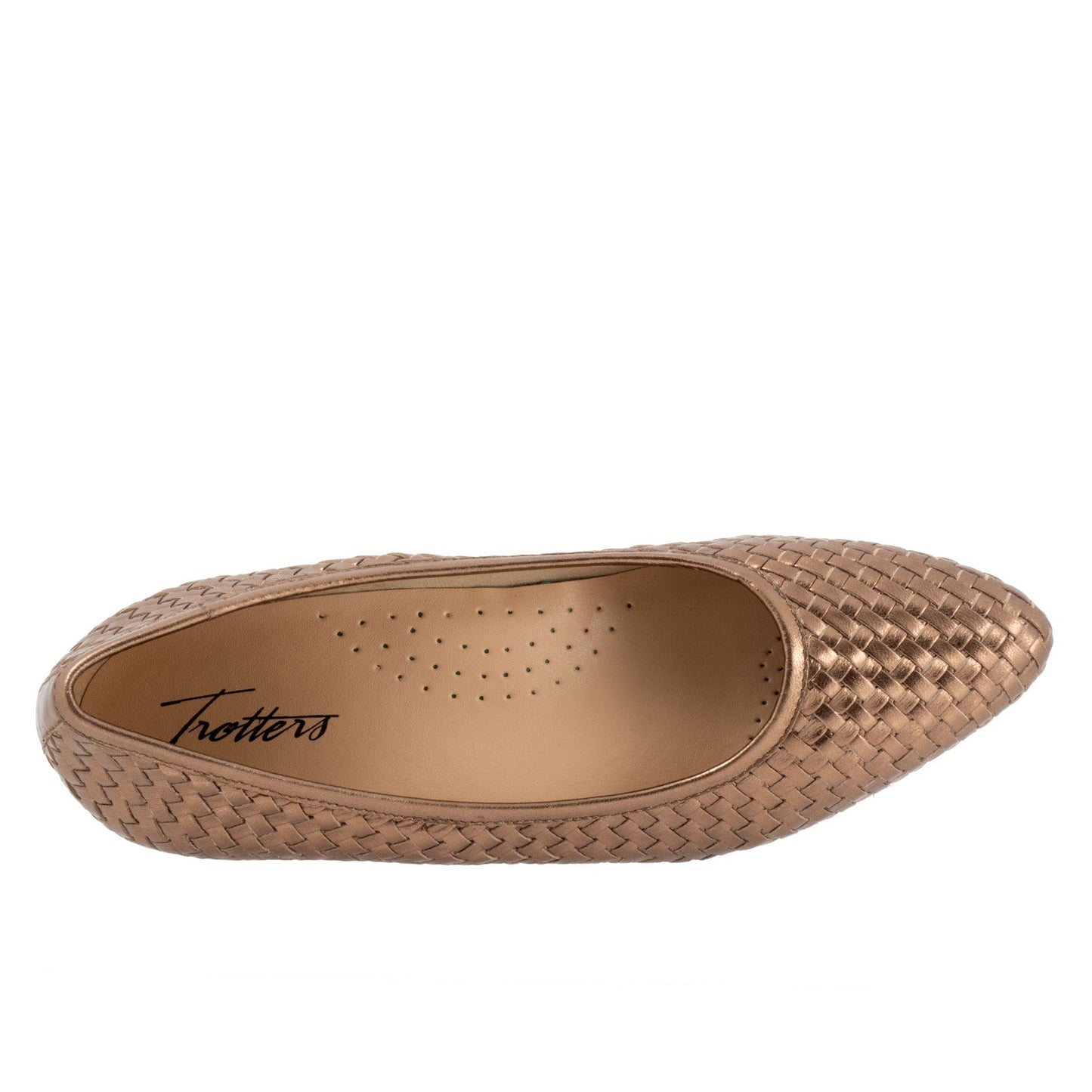 Trotters Jade T2269-222 Womens Brown Narrow Leather Pumps Heels Shoes