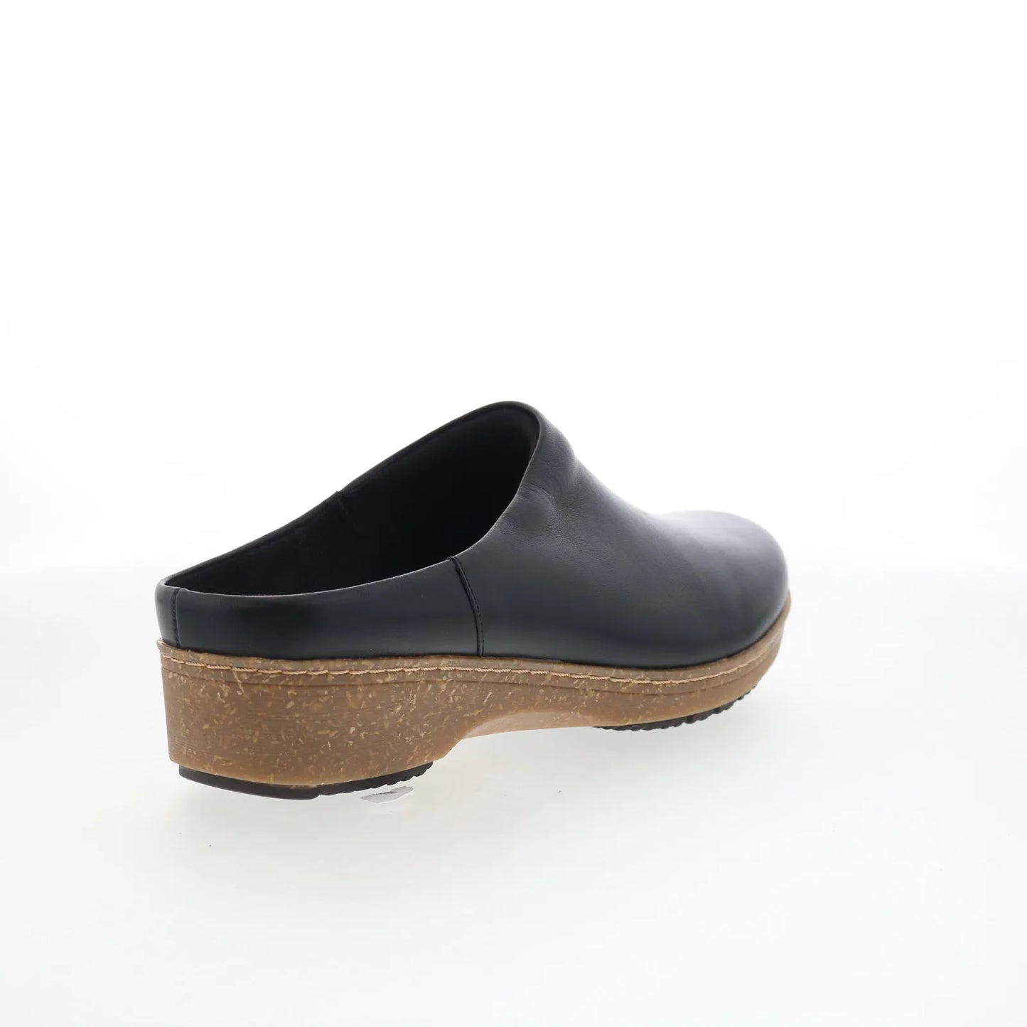 Softwalk Arvada S2302-001 Womens Black Leather Clog Flats Shoes