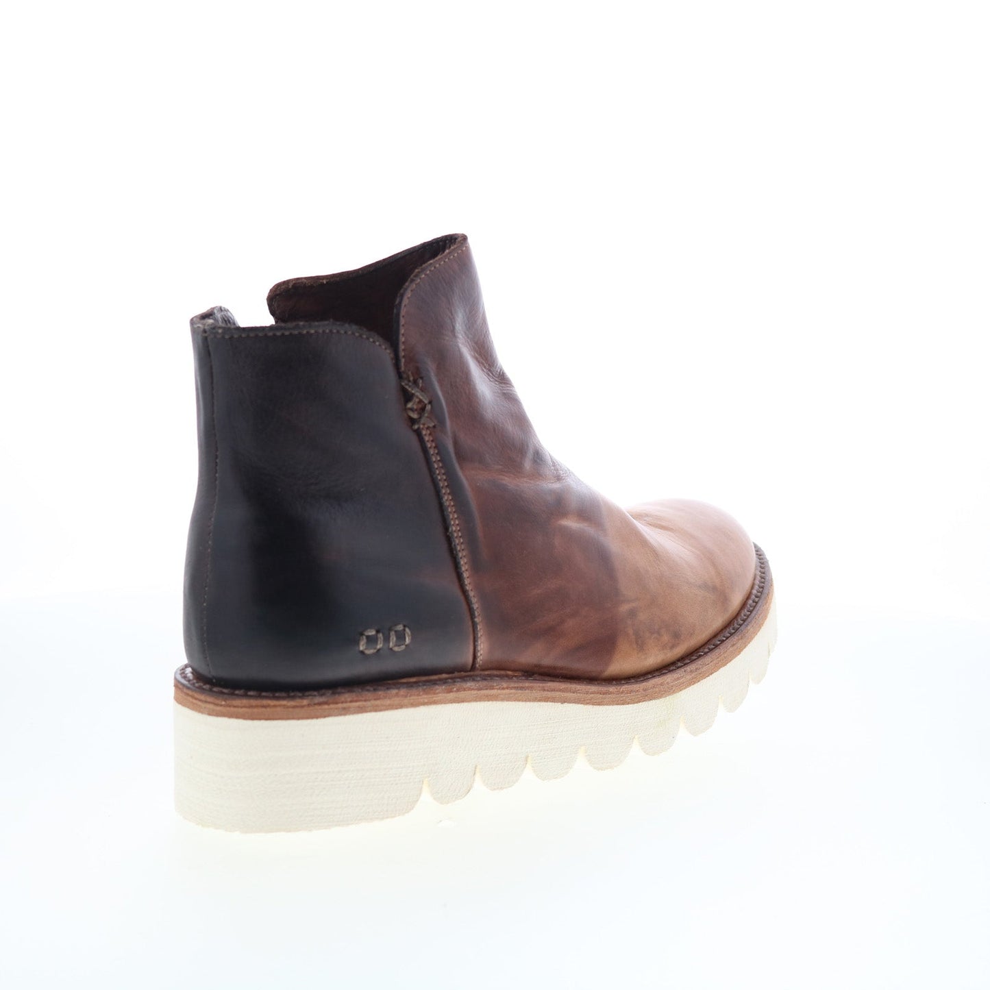 Bed Stu Lydyi F395501 Womens Brown Leather Zipper Ankle & Booties Boots
