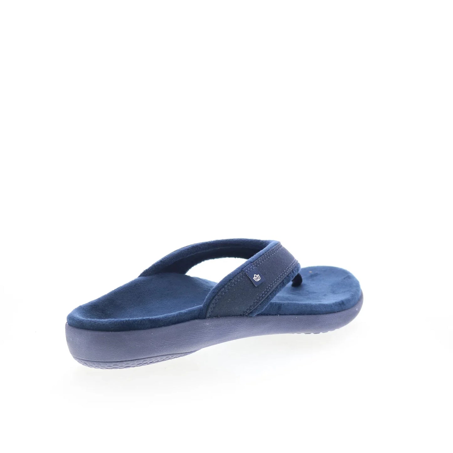 Spenco Yumi Cozy Slipper SP1169NVY Womens Blue Suede Flip-Flops Sandals Shoes