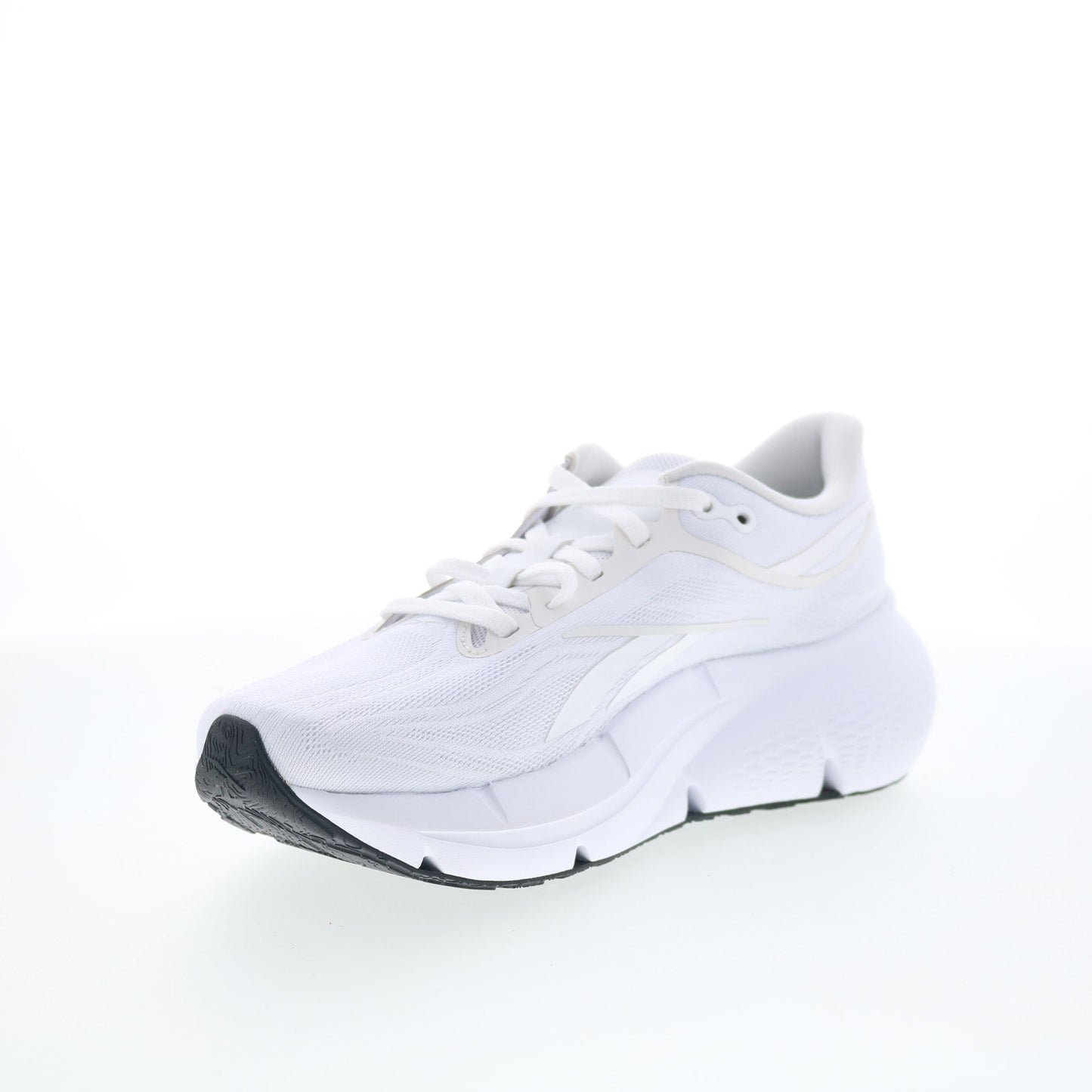 Reebok Zignition Womens White Canvas Lace Up Athletic Running Shoes