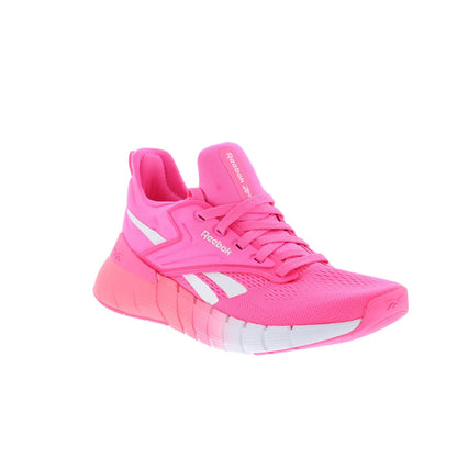 Reebok Nano Gym Womens Pink Canvas Lace Up Athletic Cross Training Shoes