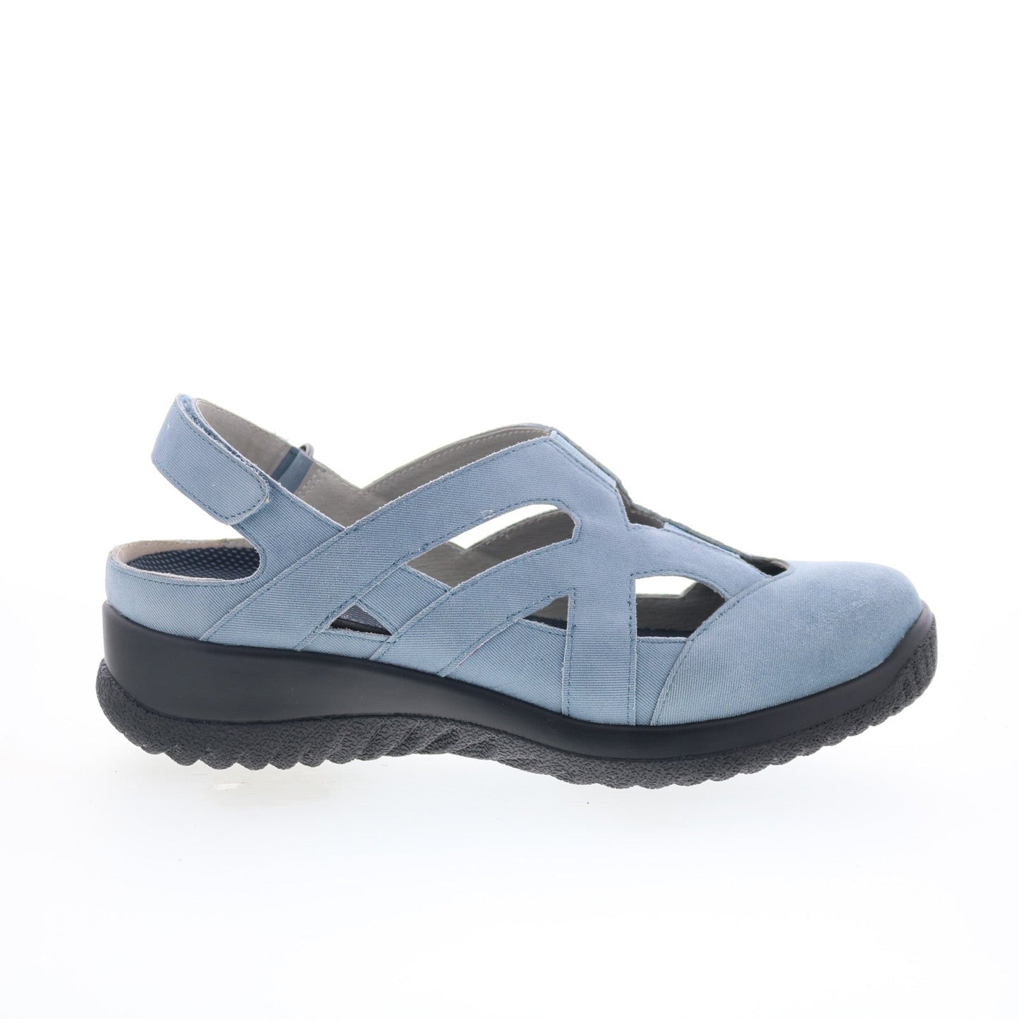 Drew Smiles 14791-4B Womens Blue Narrow Suede Strap Sandals Shoes