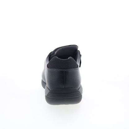 Drew Tempo 14806-12 Womens Black Extra Wide Leather Lifestyle Sneakers Shoes