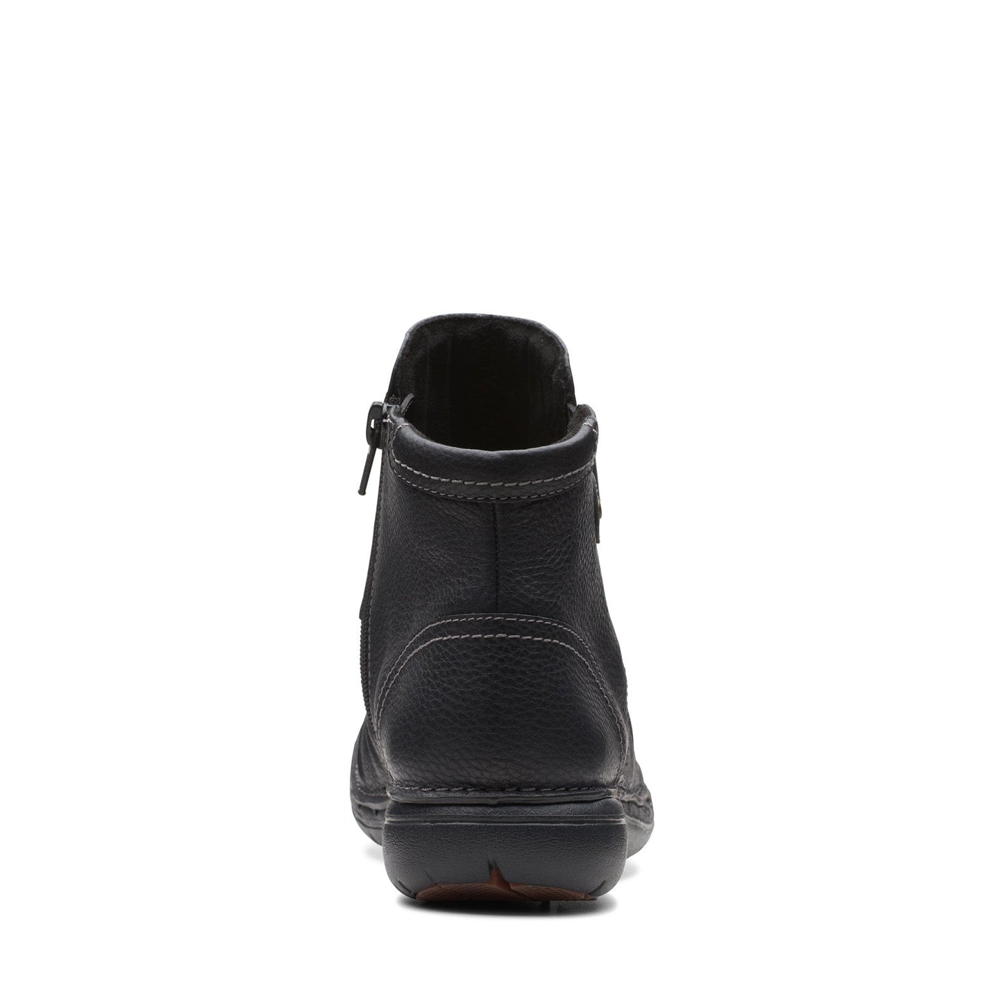 Clarks Un Loop Top 26168673 Womens Black Wide Leather Ankle & Booties Boots