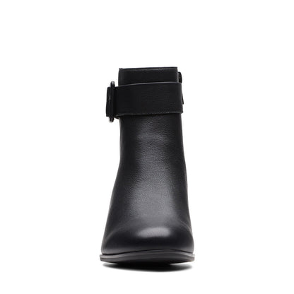 Clarks Loken Zip Waterproof 26174964 Womens Black Wide Ankle & Booties Boots