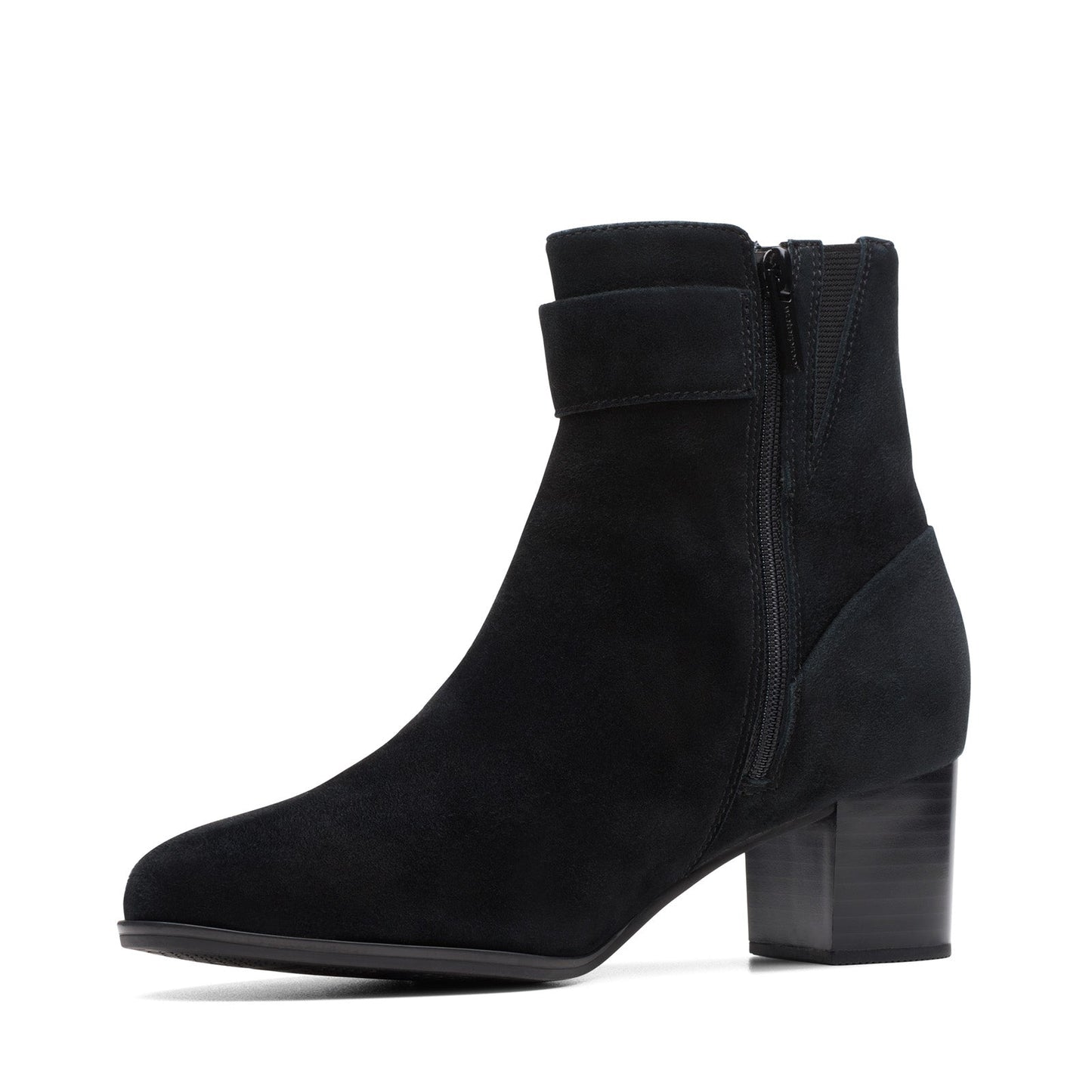 Clarks Loken Zip Waterproof 26174965 Womens Black Wide Ankle & Booties Boots