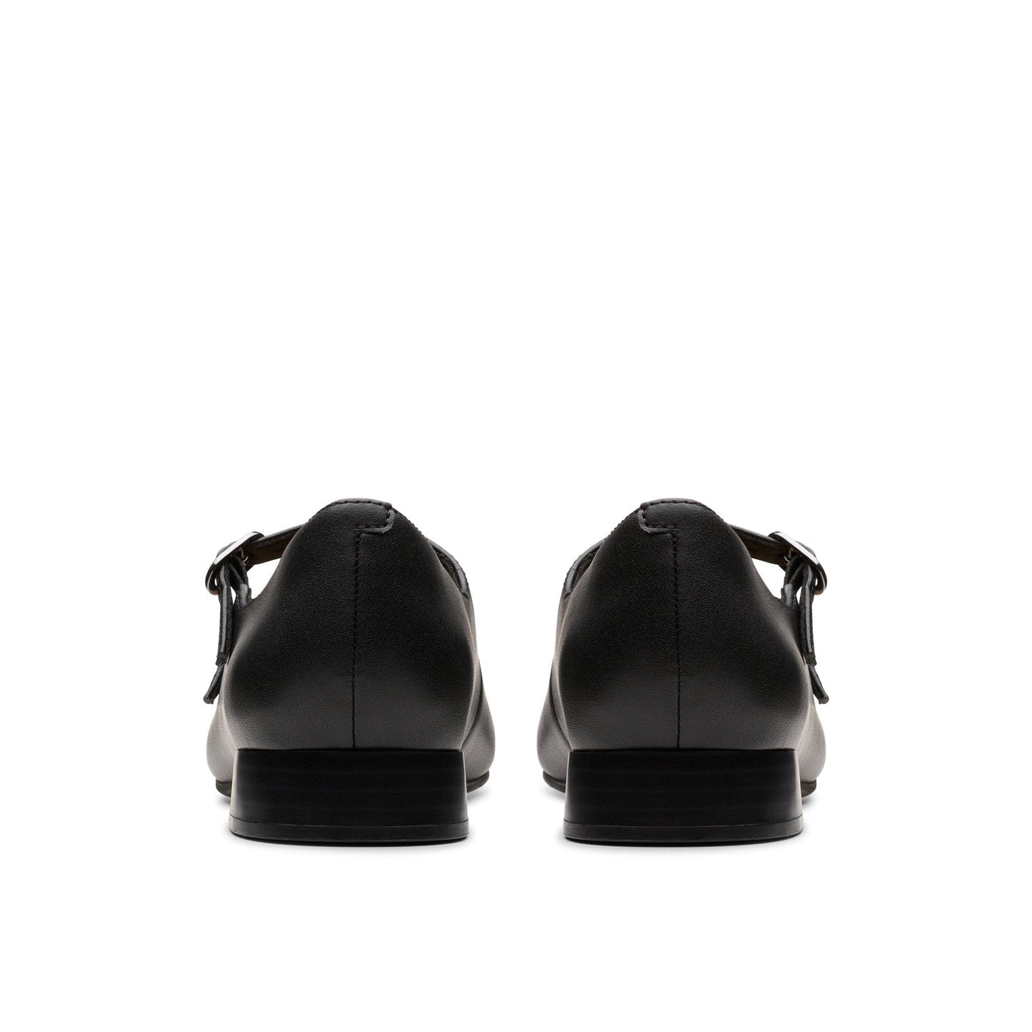 Clarks Natalyn Lane 26181929 Womens Black Leather Mary Jane Flats Shoes