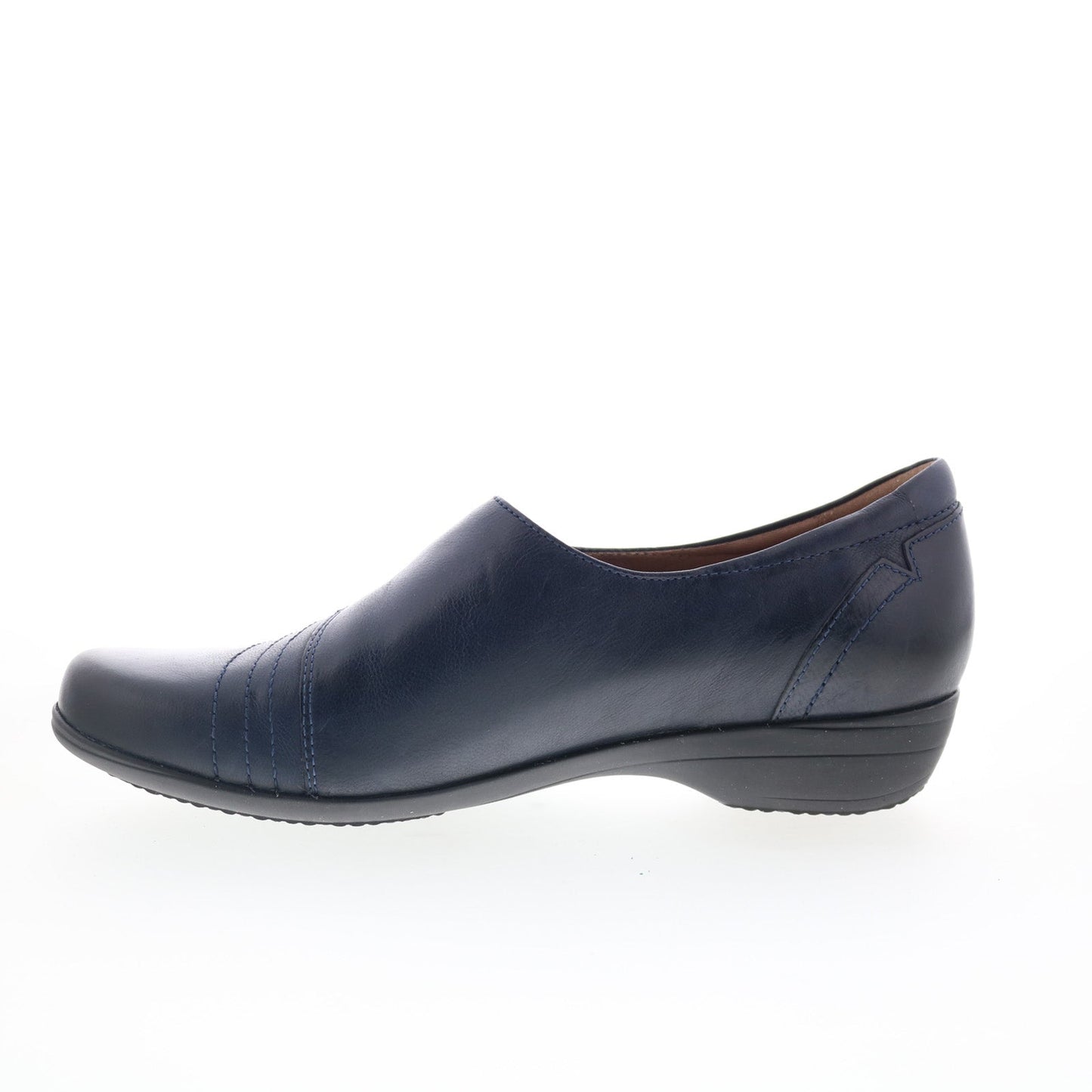 Dansko Franny 500-550200 Womens Blue Leather Strap Loafer Flats Shoes
