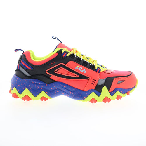 Fila Oakmont Trail 5JM00950-808 Womens Orange Leather Athletic Hiking Shoes