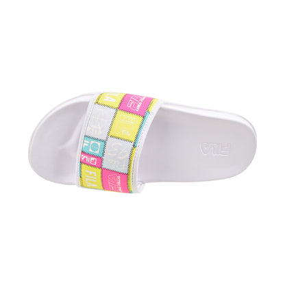 Fila Drifter Lux Patchwork Women's Slide Sandals White-Multi