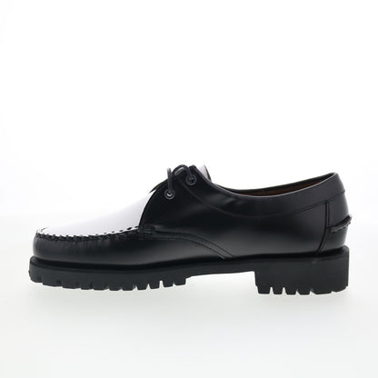 Sebago James Lug 741227W-987 Womens Black Loafers & Slip Ons Boat Shoes