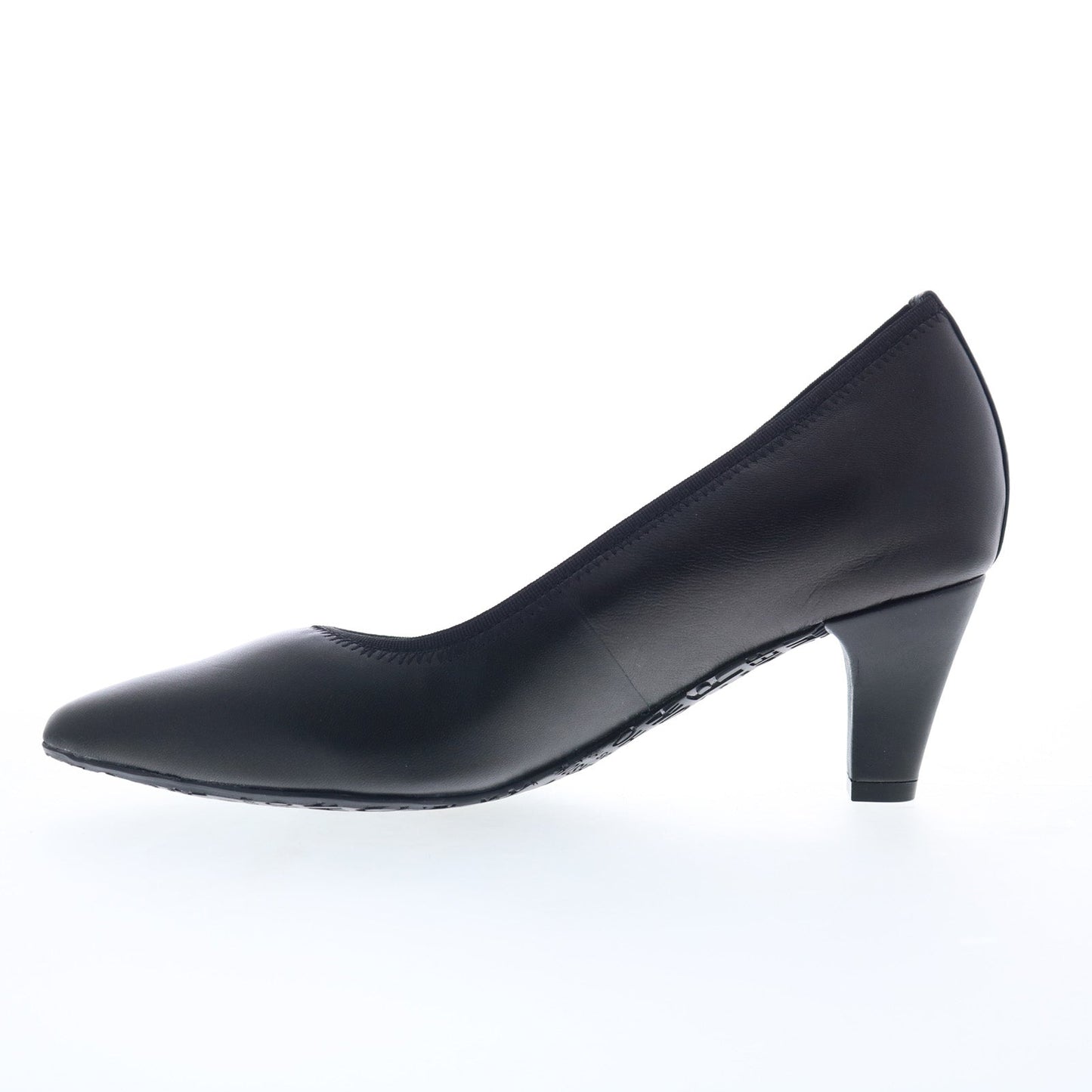 Ros Hommerson Karat 75069-10 Womens Black Narrow Leather Pumps Heels Shoes