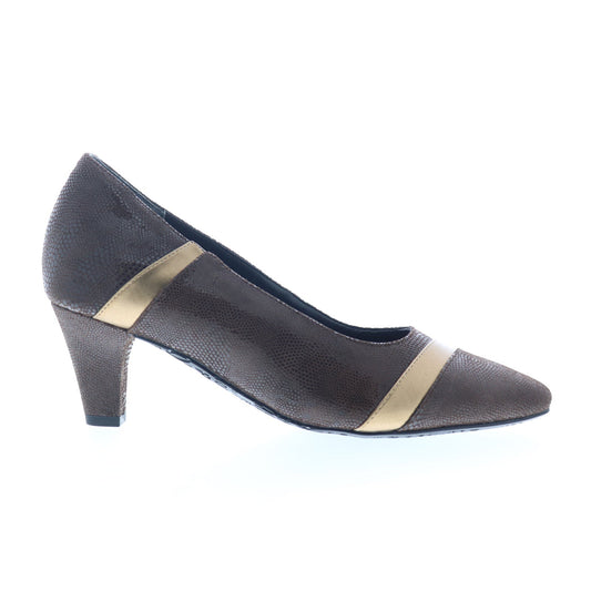 Ros Hommerson Kiwi 75070-65 Womens Brown Extra Wide Pumps Heels Shoes