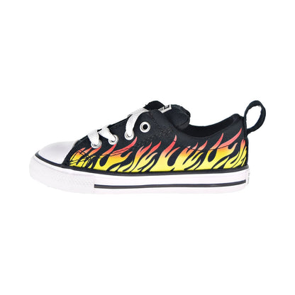 Converse Chuck Taylor AS Street Slip "Into The Flames" Toddler Shoe Black-Yellow