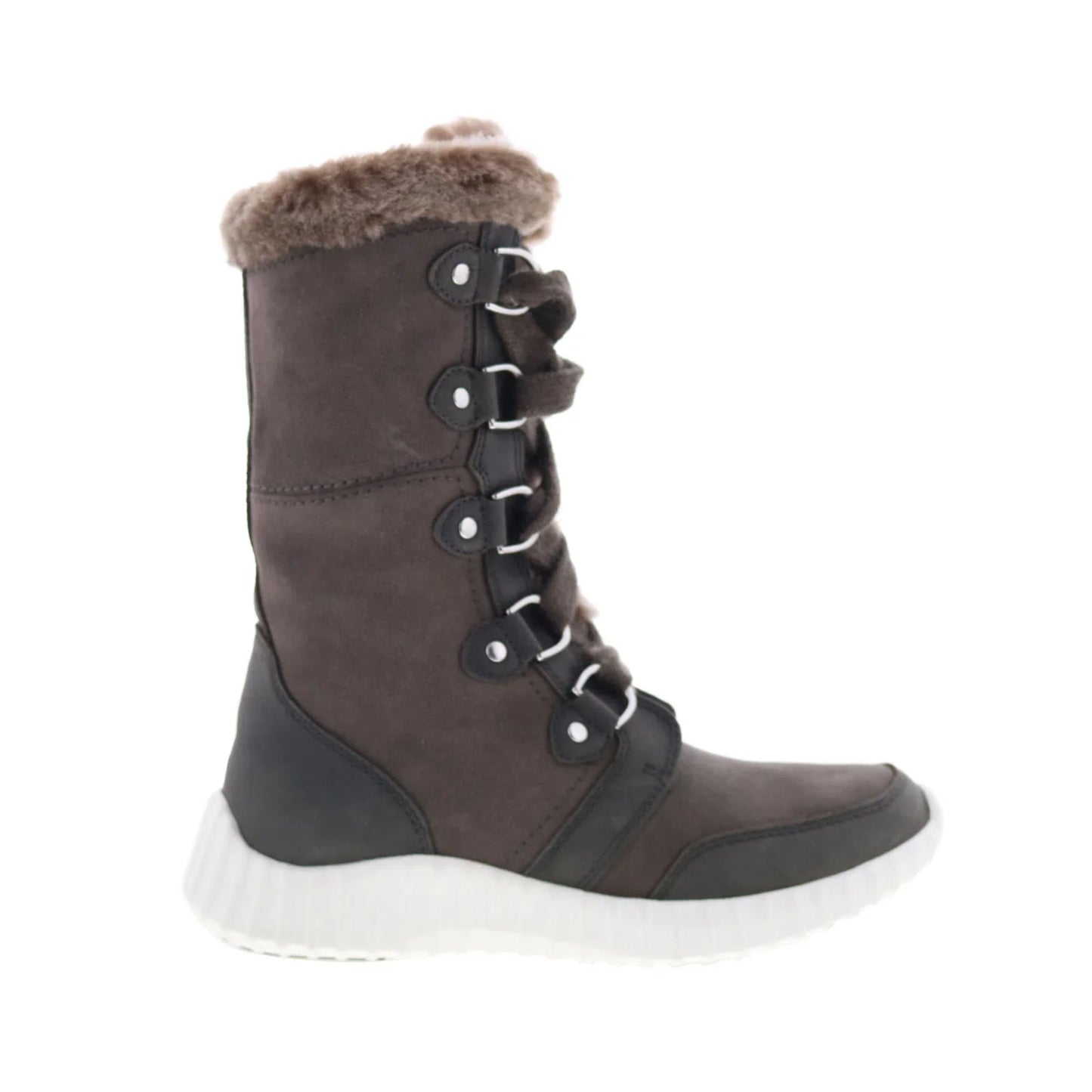 Johnston & Murphy 78-56546 Womens Brown Suede Lace Up Casual Dress Boots