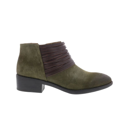 Comfortiva Corliss 8353629 Womens Green Suede Zipper Ankle & Booties Boots
