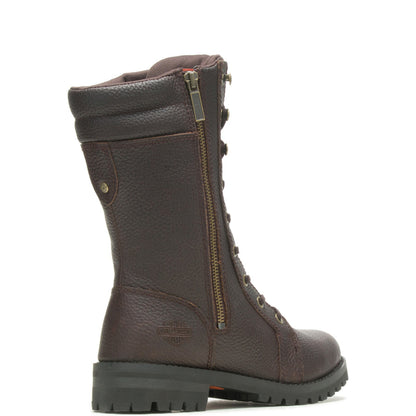 Harley-Davidson Nolana 9" D84769 Womens Brown Leather Motorcycle Boots