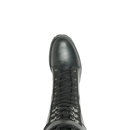 Harley-Davidson Bradner Lace D87261 Womens Black Leather Motorcycle Boots