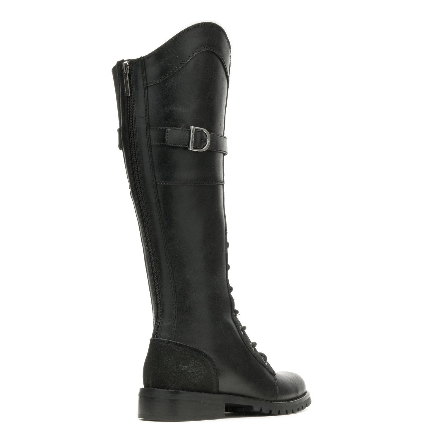 Harley-Davidson Bradner Lace D87261 Womens Black Leather Motorcycle Boots