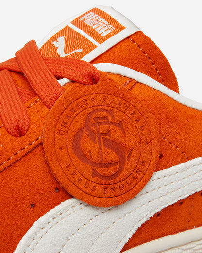 Suede Charles F. Stead IV Sneakers Orange Glo / White