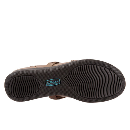 Softwalk Salina Woven S1365-063 Womens Brown Narrow Clog Flats Shoes