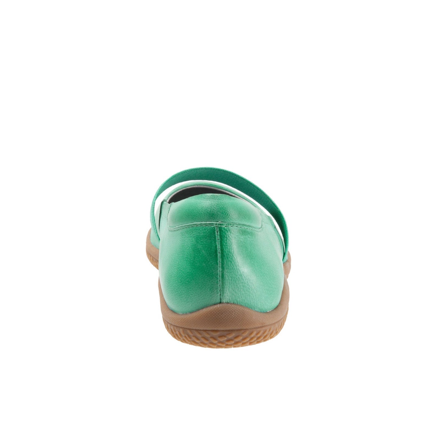 Softwalk High Point S1466-338 Womens Green Leather Mary Jane Flats Shoes