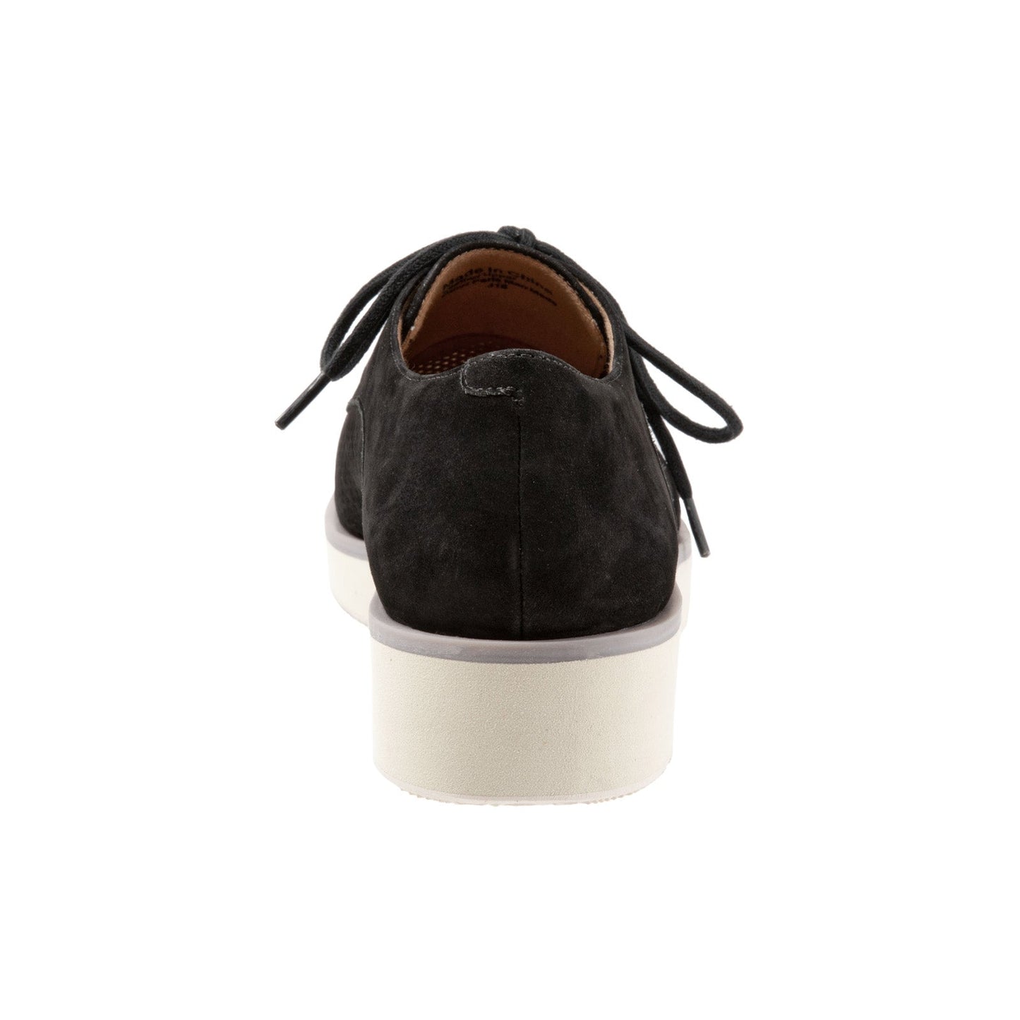 Softwalk Willis S1811-004 Womens Black Narrow Leather Oxford Flats Shoes