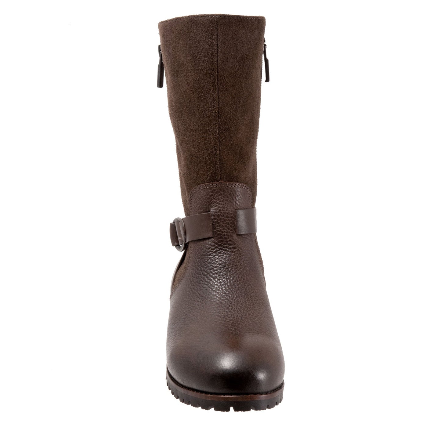 Softwalk Marlowe S1857-046 Womens Brown Leather Casual Dress Boots