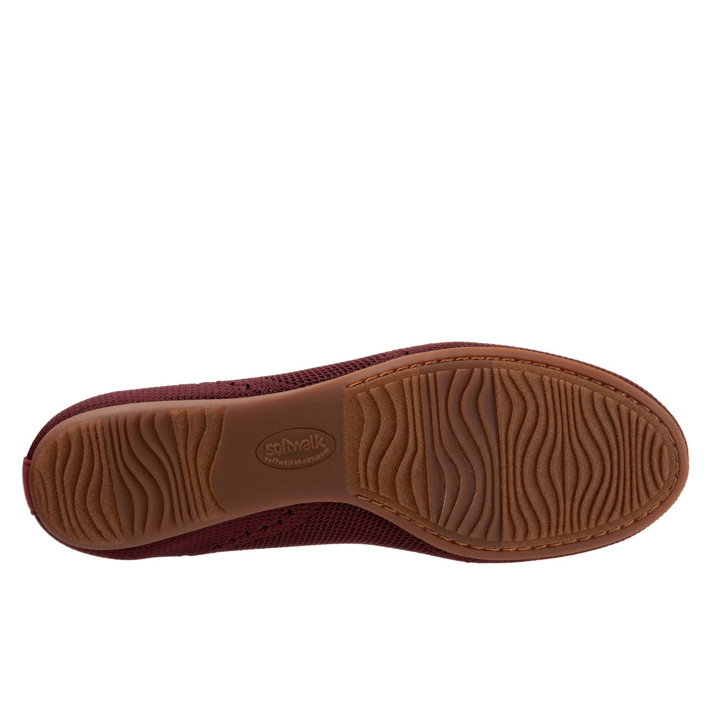 SoftWalk Santorini S1961-601 Womens Red Leather Slip On Ballet Flats Shoes