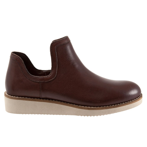 Softwalk Woodbury S2260-200 Womens Brown Leather Ankle & Booties Boots