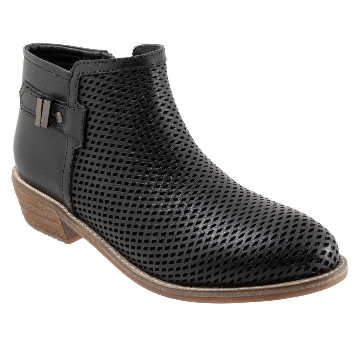 Softwalk Rimini Perf S2315-001 Womens Black Narrow Ankle & Booties Boots