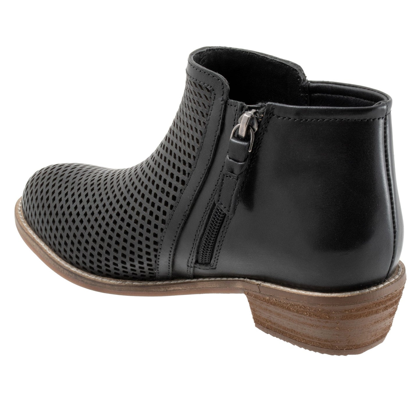 Softwalk Rimini Perf S2315-001 Womens Black Narrow Ankle & Booties Boots