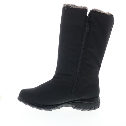 Clinic Extra Janet T10972 Womens Black Extra Wide Mid Calf Boots