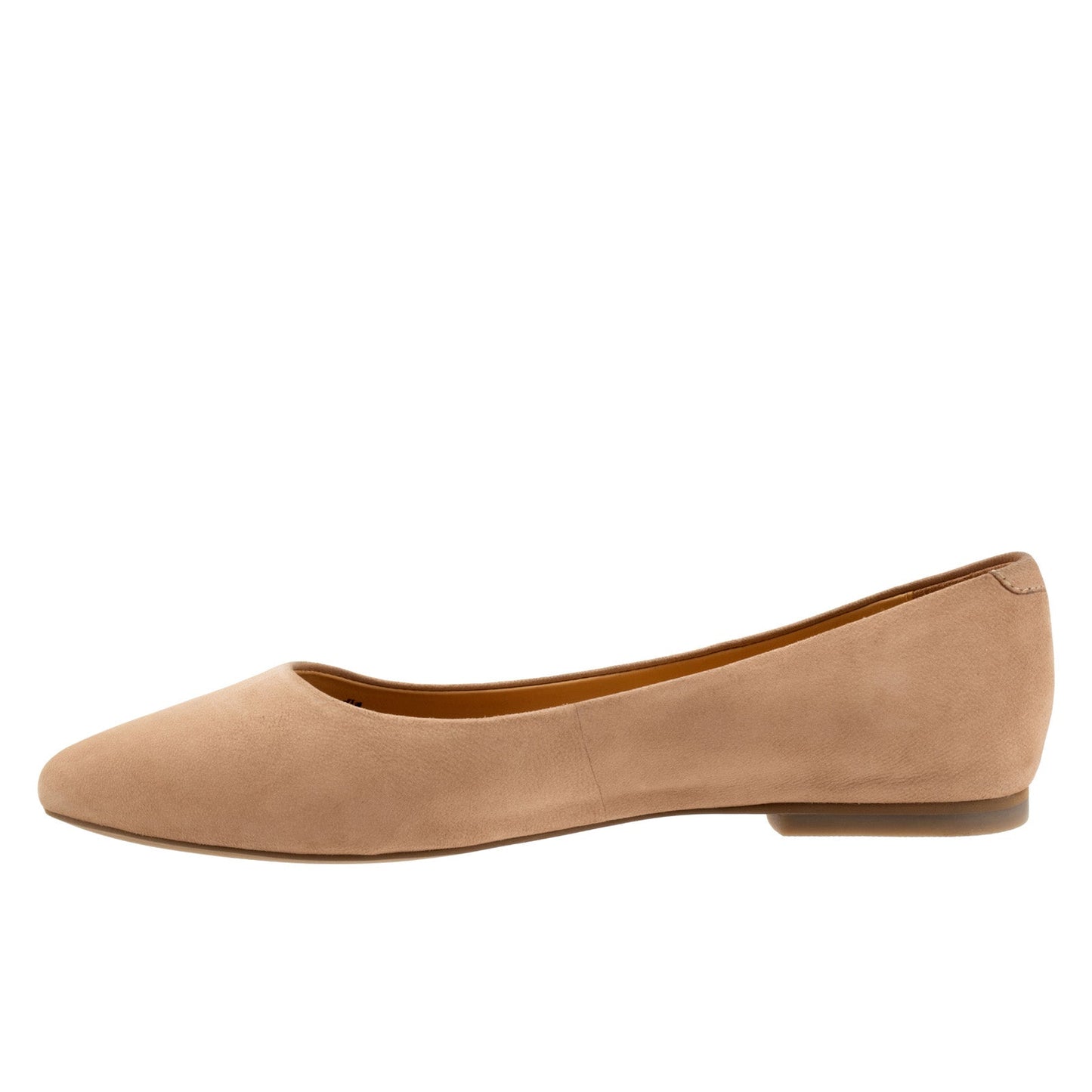 Trotters Estee T1556-107 Womens Brown Nubuck Slip On Loafer Flats Shoes