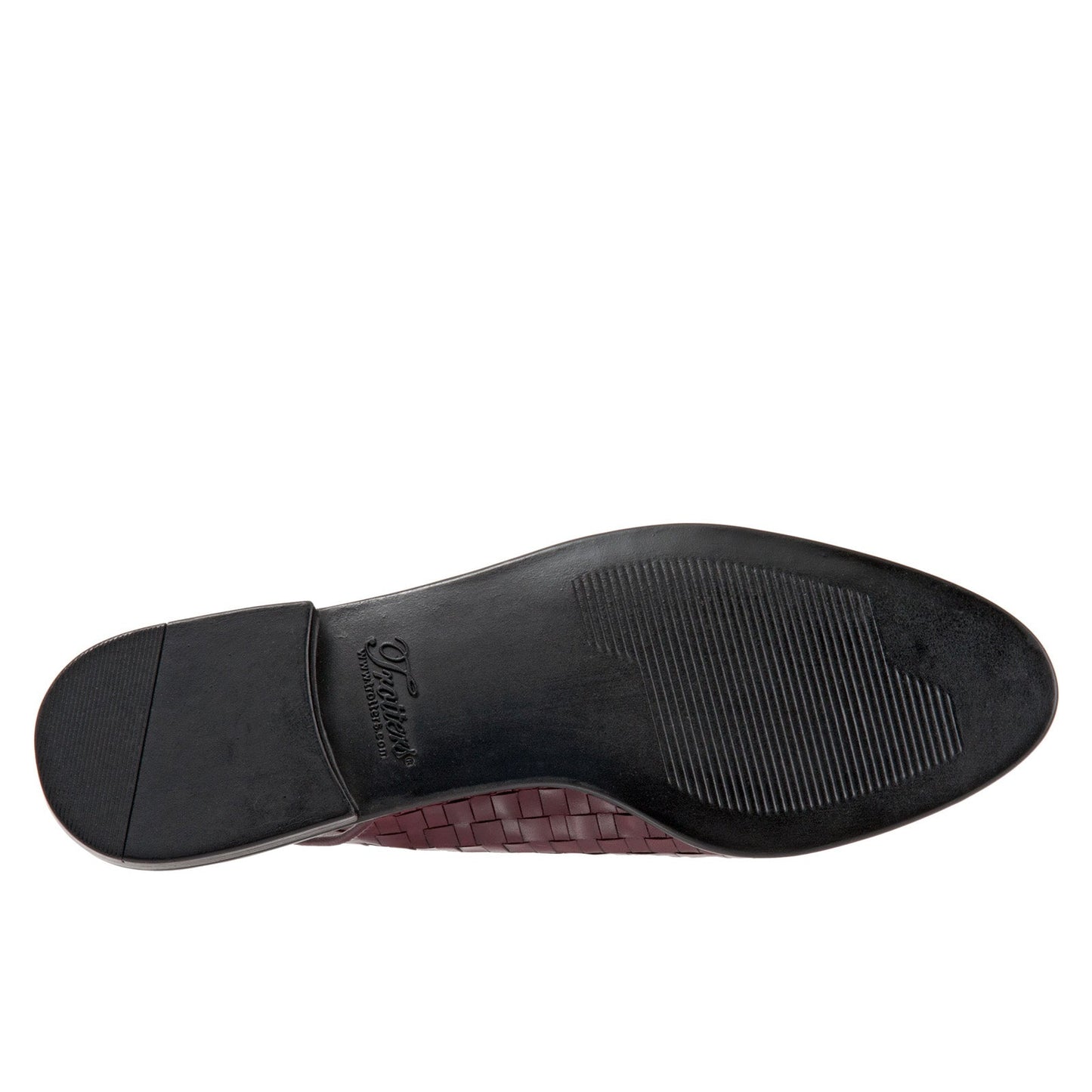 Trotters Lucy T1711-755 Womens Burgundy Narrow Slingback Flats Shoes