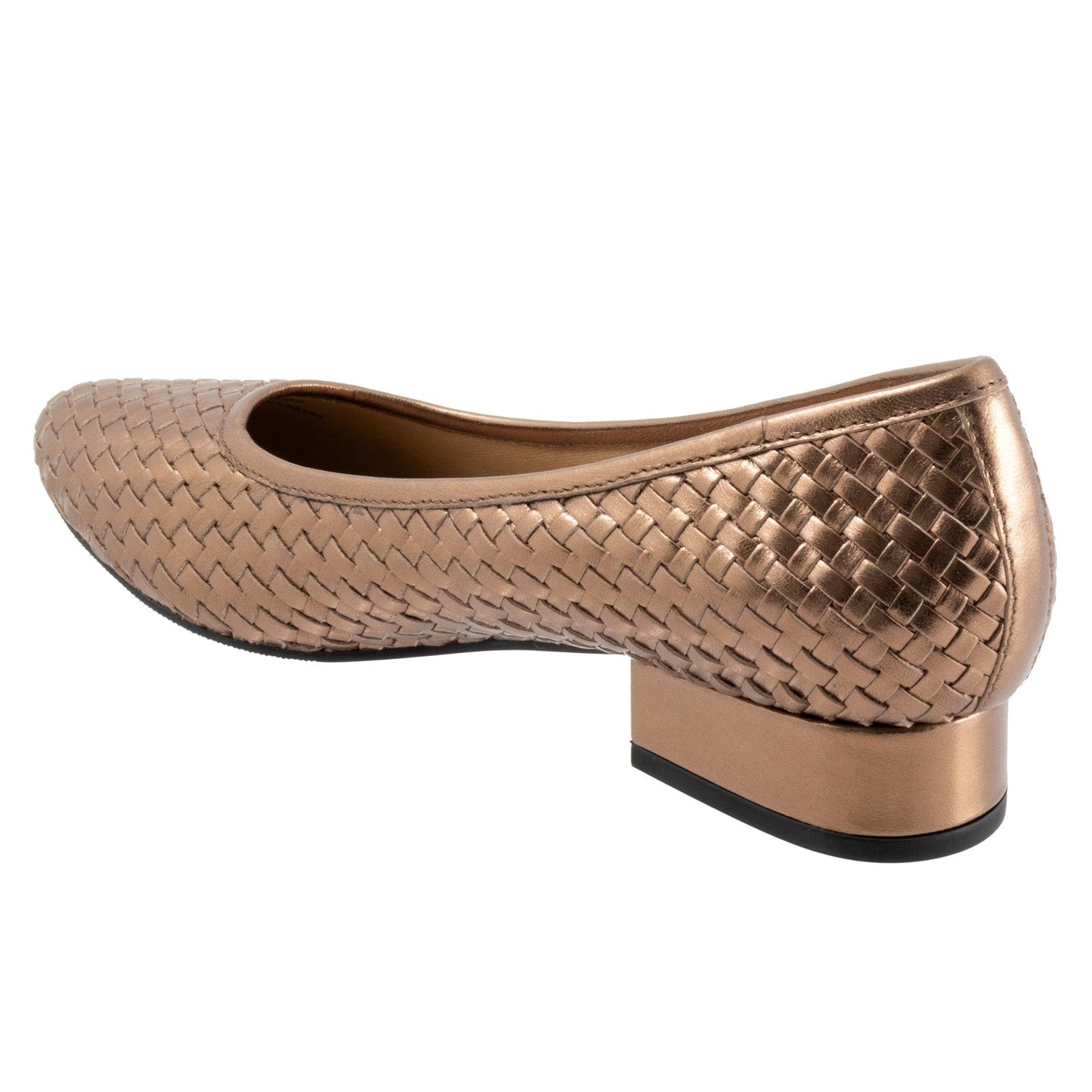Trotters Jade T2269-222 Womens Brown Narrow Leather Pumps Heels Shoes