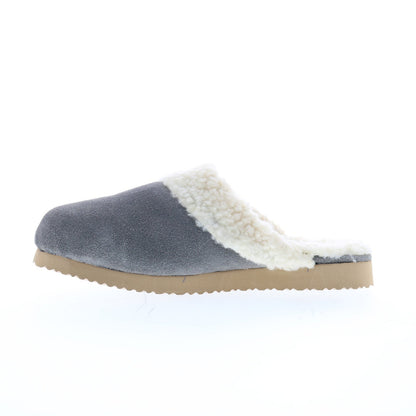 Hitchcock Dottie W168-66 Womens Gray Extra Wide 4E Mules Slippers Shoes