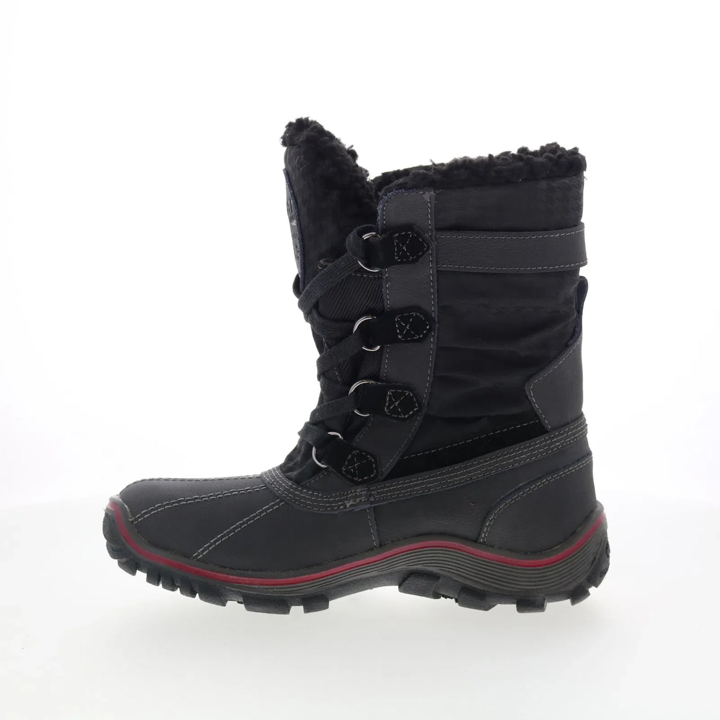 Pajar Adriana Low 51697 Womens Black Leather Lace Up Casual Dress Boots