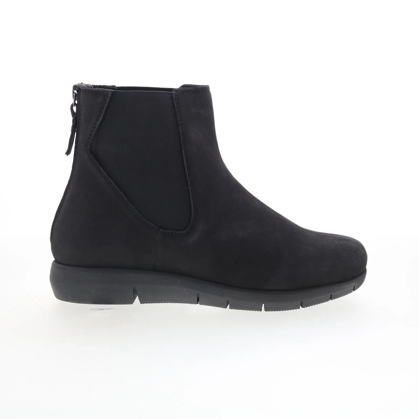 Softwalk Albany S2351-001 Womens Black Suede Zipper Chelsea Boots