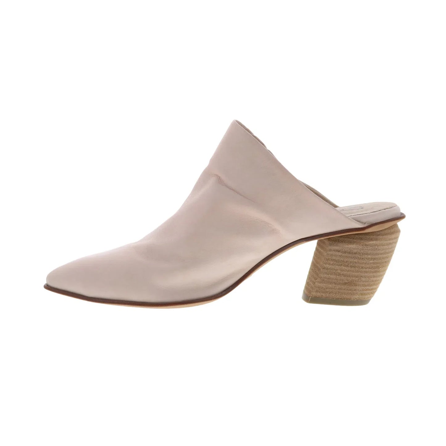 Miz Mooz Amalia Womens Pink Leather Slip On Mules Heels Shoes