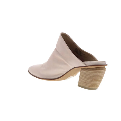 Miz Mooz Amalia Womens Pink Leather Slip On Mules Heels Shoes
