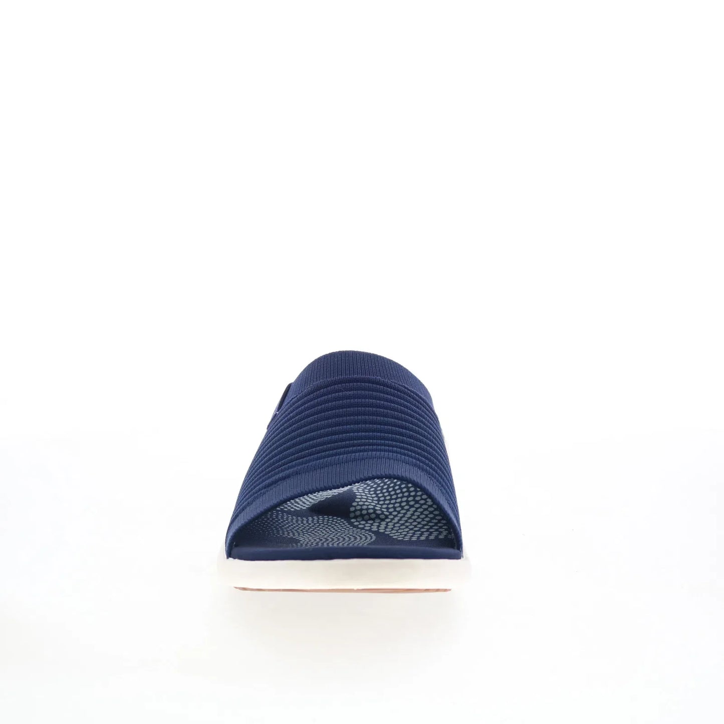 Spenco Astoria Slide SP1016PBL Womens Blue Canvas Slides Sandals Shoes