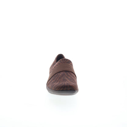 Easy Spirit Audrey 2 SEAUDREY2 Womens Brown Canvas Loafer Flats Shoes