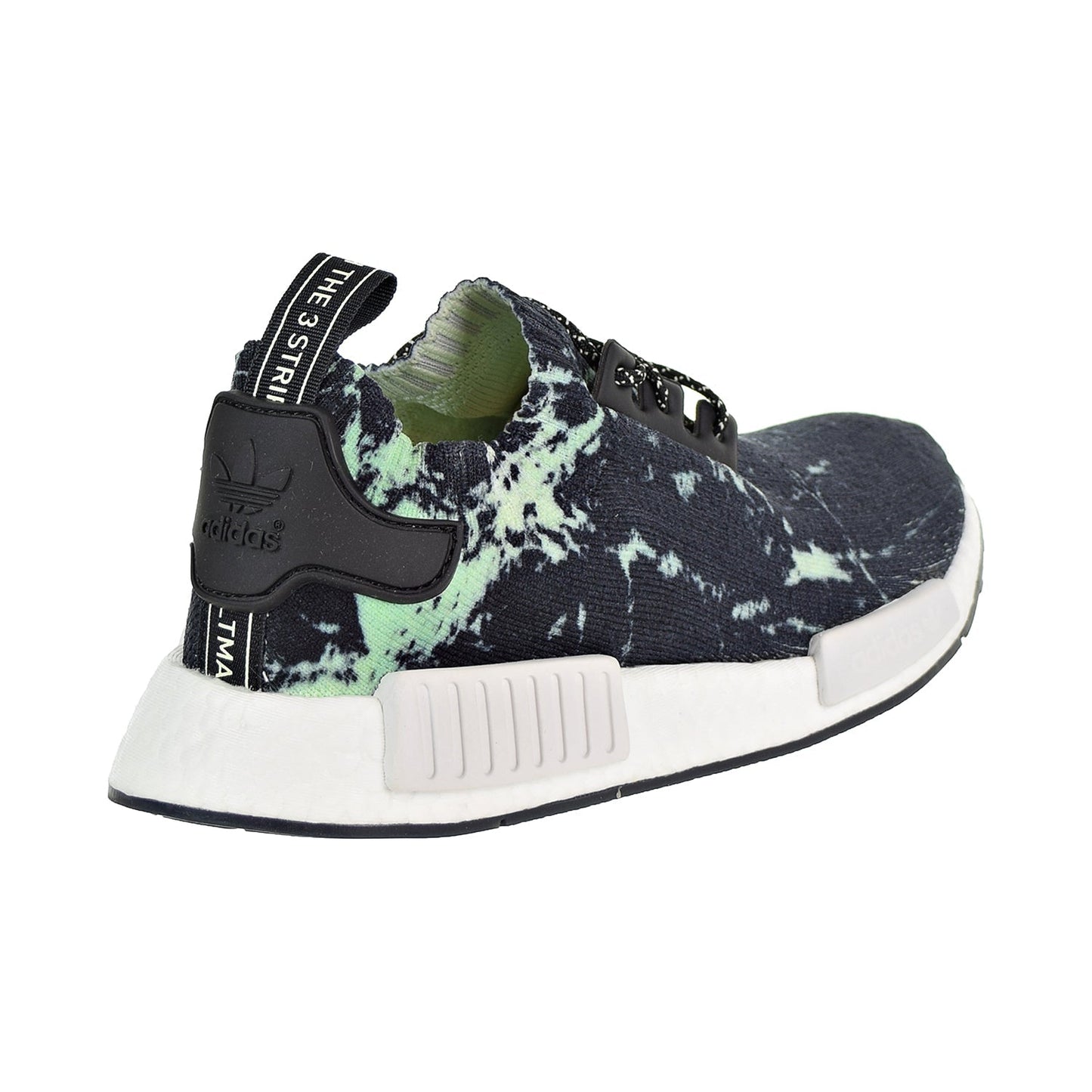 Adidas NMD_R1 Primeknit Men's Shoes Core Black/Cloud White/Aero Green