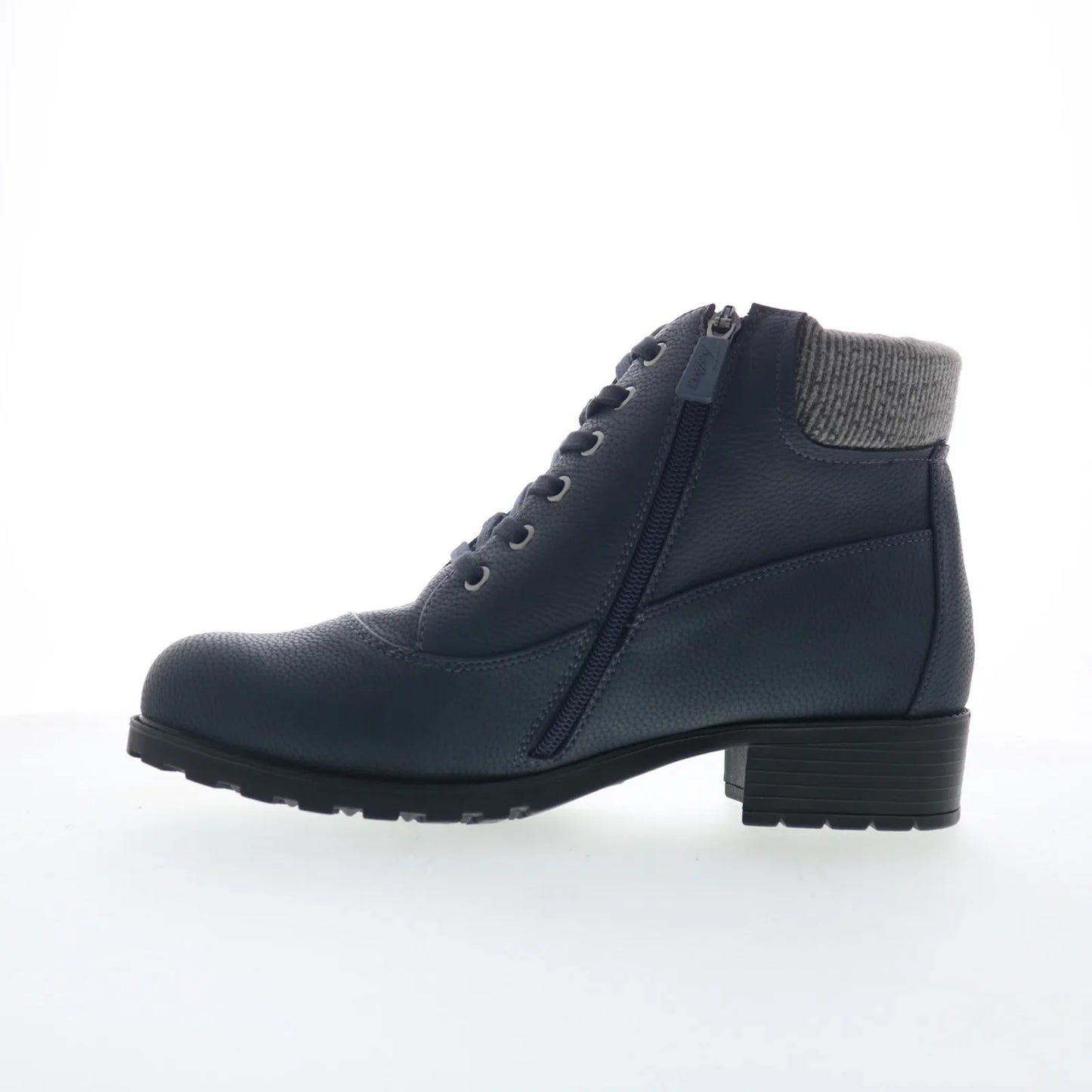 Trotters Bellamy T2350-400 Womens Blue Leather Ankle & Booties Boots