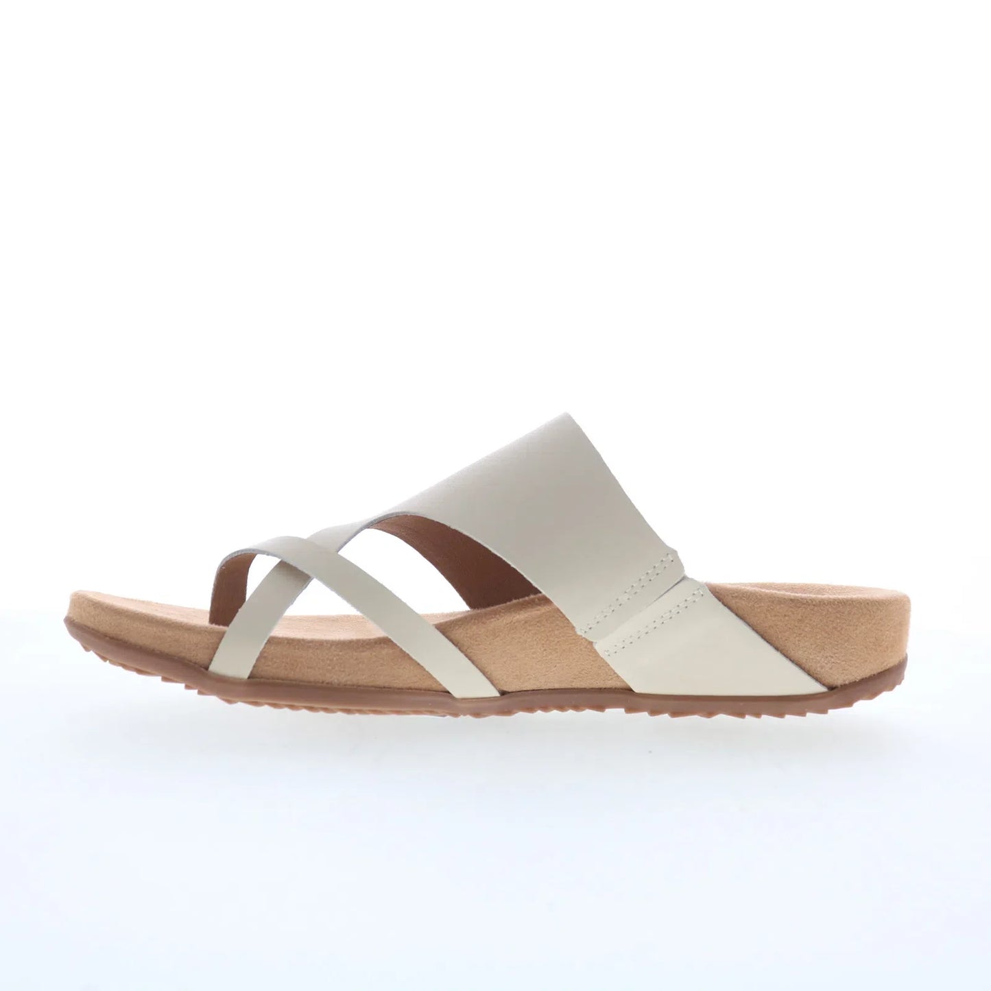 Softwalk Blaine S2305-131 Womens Beige Leather Slip On Slides Sandals Shoes