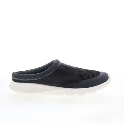Spenco Bliss Slide SP1003BLK Womens Black Mesh Slip On Mule Flats Shoes